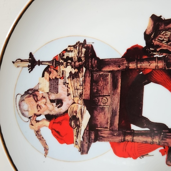 Norman Rockwell "Dear Santa" Decorative Plate - Picture 2 of 4